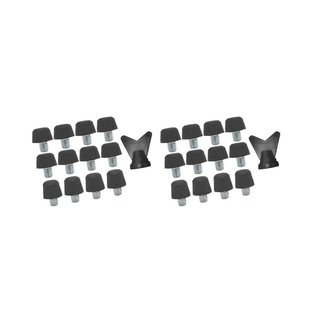 12 tacchetti per scarpe da calcio, per allenamento e competizioni, colore nero, 8 mm e 11 mm