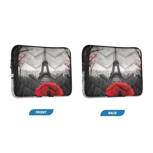Funda para laptop 13-14 pulg impermeable con diseño Torre Eiffel miniatura 2