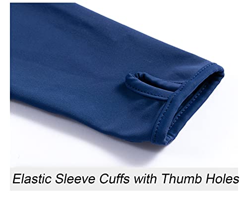 Boys' Rash Guard UPF 50+ Toddler Kids Rashguard Long Sleeve Zipper Sun Protective Hooded Swim Shirt2