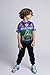 Monster Jam Grave Digger Big Boys Mesh T-Shirt and French Terry Jogger Pants Outfit Set Green/Purple/Black 10-12