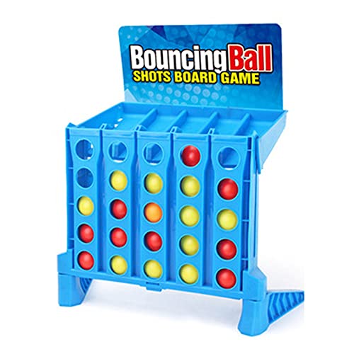 ハズブロ コネクトフォー シューティングゲームボードゲームの折りたたみリンクのシックのシックのシックバウンスの教育玩具家族向けゲーム (色 : 青, Size : 42x20x31cm)