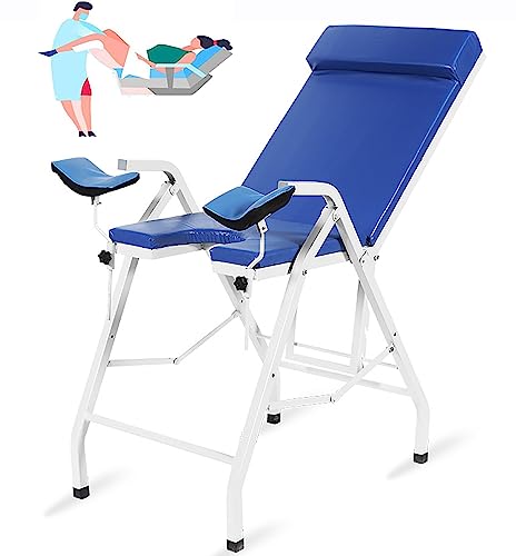 LMEIL Cama De Examen Ginecológico Portátil Plegable,Camilla De Masaje De Belleza,Ajuste De Múltiples Ángulos,Colocación Plegable,Adecuado para Hospitales Ginecológicos Y Salones De Belleza