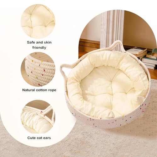 Cama para Gatos de Algodón para Decoración de Salón Interior 3