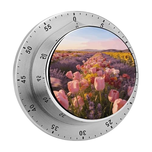 The Ginger Lily Beneath The Windmill Magnetic Timer Manual Kitchen Timer for Cooking Loud Countdown Clock Mechanical Countdown Timers Cute Egg Timers for Classroom Gym Baking Exercise Study Workout Cl
