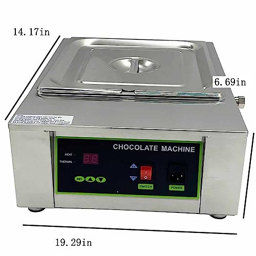 Máquina para derretir chocolate 18.7lb EQCOTWEA 1000W miniatura 2