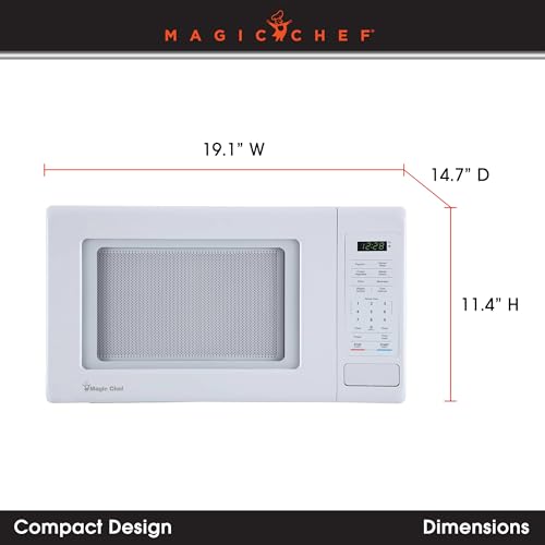 Image of 0.9 cu. ft. 900 Watt Countertop Microwave in White