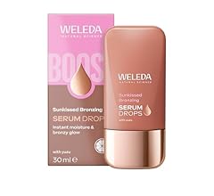 Weleda Sunkissed Bronzing Face Serum Drops with Yuzu, Facial Serum for Instant Moisture & Bronzy Glow, 100% Certified Natur…