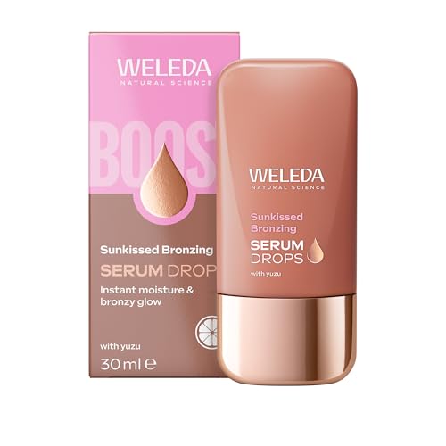 Weleda Sunkissed Bronzing Face Serum Drops with Yuzu Facial Serum for Instant Moisture & Bronzy Glow Certified Natural Vegan 30ml