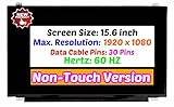 BTSELSS 15.6' Non-Touch Screen Replacement for ASUS F556UA-AS54 LCD Display Panel FHD 1920 * 1080 30 pin (with Tabs)