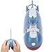 MOTOULAX Simulated Submarine Mini Remote Controlled Submarine Toy Model Fish Decoration
