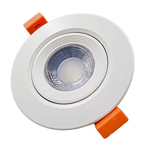 Smart Spot Direcionável Redondo CCT Dimerizável, Compatível com Alexa, Marca Gaya, Branco