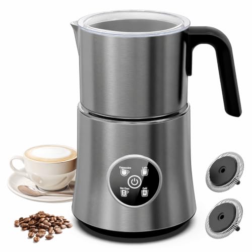 Image of Milk Frother and Steamer, Electric Frother for Latte, Cappuccino