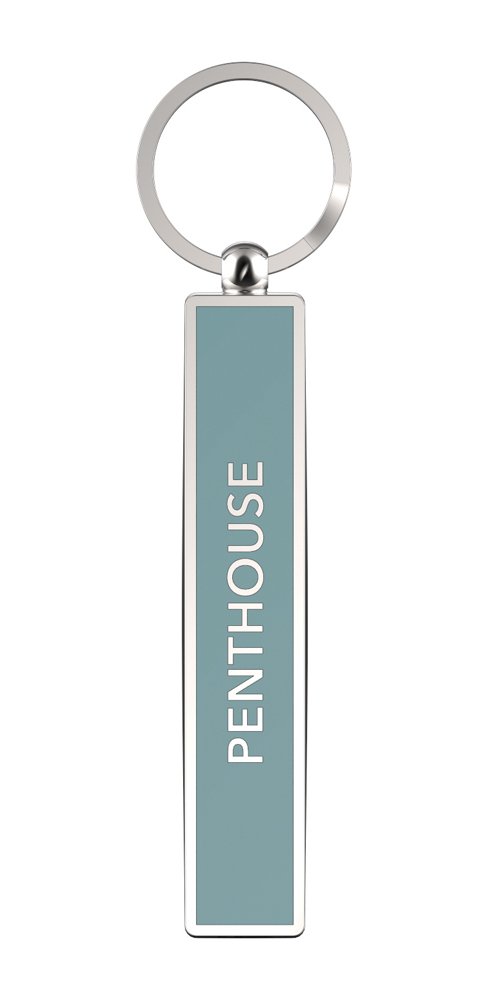 IF Show Offs Keys – Penthouse – Schlüsselanhänger – Grau, Einheitsgröße, 7,5 cm