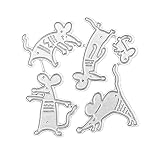 IUYQY Animal métal Matrices de découpe Souris découpe modèle de gaufrage pour la Fabrication de Cartes Scrapbooking Bricolage Cartes Photo Album Artisanat décorations