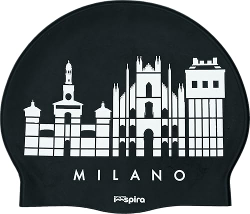 Gorro de Silicona Milano | Gorro de Natación | Gorro de Piscina | Alta Comodidad y Adherencia | Arte y Natación