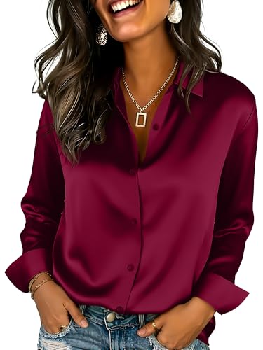 JMITHA Women Satin Silk Blouse