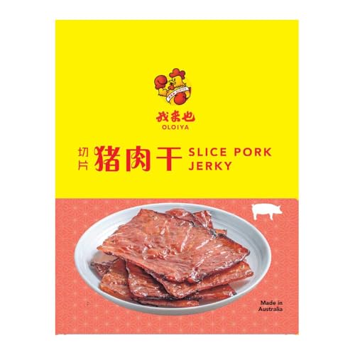 OLOIYA Sliced Pork Jerky Specialty Meat Snack Flavorful Read to Eat Snack Sweet Spicy Flavor Dried Meat Snack with 15.9 Protein Per serving, 190g