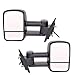 DEDC Towing Mirrors Silverado Side View Mirrors Power Heated with Manual Folding Extending for 07-14 Chevy Silverado GMC Sierra 1 Pair