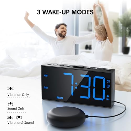 Mesqool Loud Alarm Clock with Vibration image product image