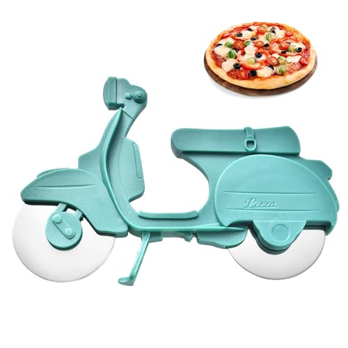 HYMAIPROSPERITY 1 Piece Non-Slip Bike Wheel Pizza Cutter - Durable Stainless Steel Wheel for Cutting Pizza