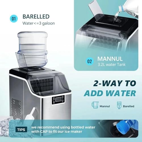 Máquina de hielo portátil compacta y autolimpiante miniatura 2