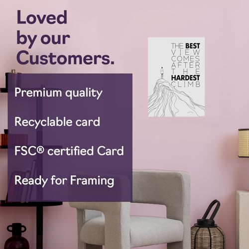 Giftzie Motivational Wall Decor - The Best View - Inspirational Wall Art for Men, Office Decorations for Work Women, Home Living Room Positive Affirmations Unframed Poster 8x10 Inch Picture - Cosy Home Interiors Giftzie Motivational Wall Decor - The Best View - Inspirational Wall Art for Men, Office Decorations for Work Women, Home Living Room Positive Affirmations Unframed Poster 8x10 Inch Picture - Image 6