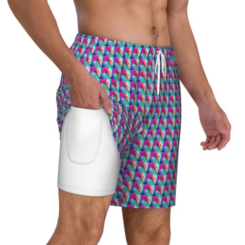 Short de bain homme imprimé méduses colorées léger - 6