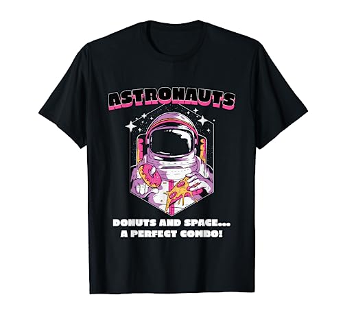 Astronautas, rosquillas y espacio: ¡una combinación perfecta! Space Present Camiseta