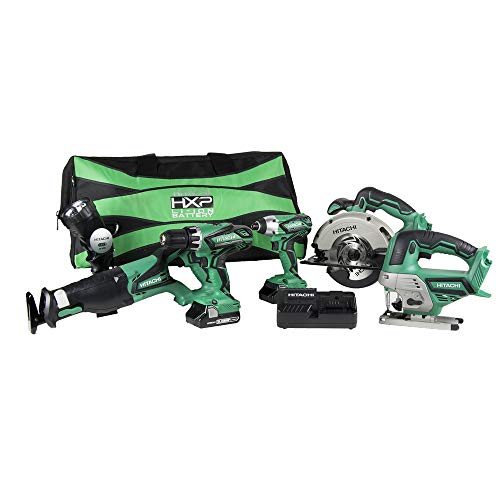 Hitachi KC18DG6LPA 18V Cordless Combo Kit (6 Piece)
