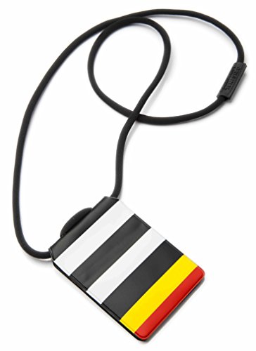 Original Lanyards® - Portadocumentos de cuello  negro raya negro