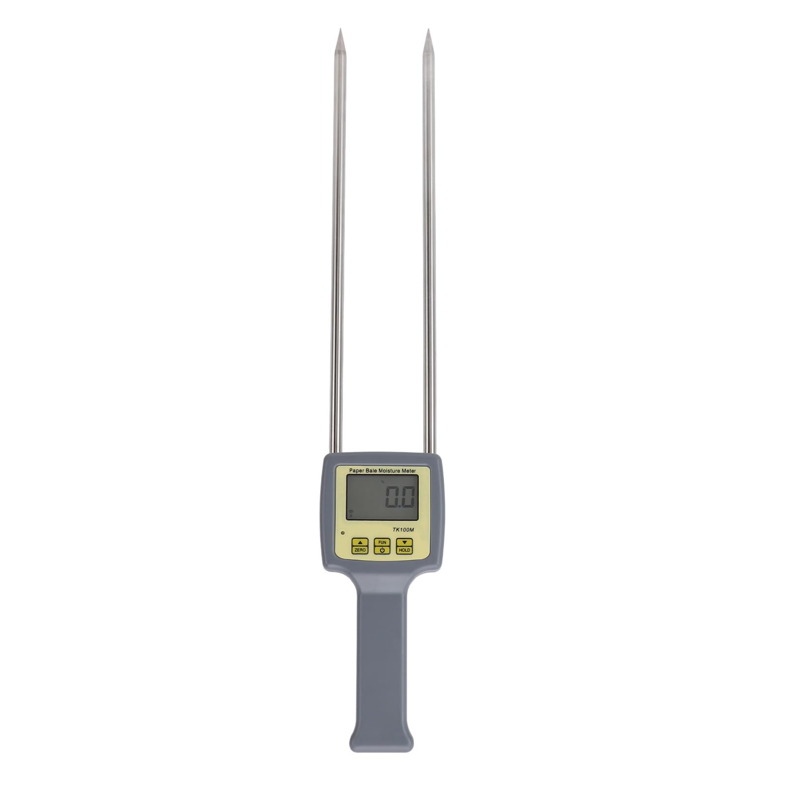 Probador de Humedad de Papel, Medidor de Humedad Portátil de Paquete de Papel de Desecho con Sonda, Pantalla LCD Digital Retroiluminada, para Muebles, Reciclaje, Impresión,