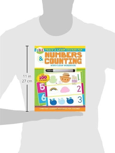 Trace & Learn Sticker Fun: Numbers and Counting, Wipe Clean Workbook