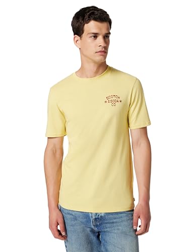 Scotch & Soda Camiseta con Ilustraciones en el Pecho Izquierdo