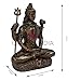 Gangesindia Mediating Shiva Hindu Religious Gods Cold Cast Bronze Resin Decorative for Home-Office, Puja Room, Car Dashboard (Shiva Ji)
