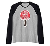 Tennis tavolo ping pong mi tiene forte sport da tavolo Maglia con Maniche Raglan