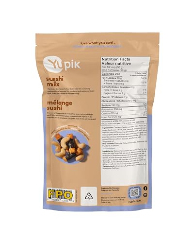 Yupik Sushi Mix with Cashews, 142 g, Crunchy Savory Snack, Rice Crackers, Dried Seaweed, Sushi Flavored Nuts, Shichimi Togarashi Spices, Unique Asian-Inspired Snack, Party Snacks - Image 3