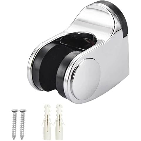 JINXIAN Adjustable Shower Holder Fixed Mounted Wall Bracket for Handheld Shower Head,On Wall Mount Shower Bracket Height Adjustable Holder for Bathroom Accessories Cover