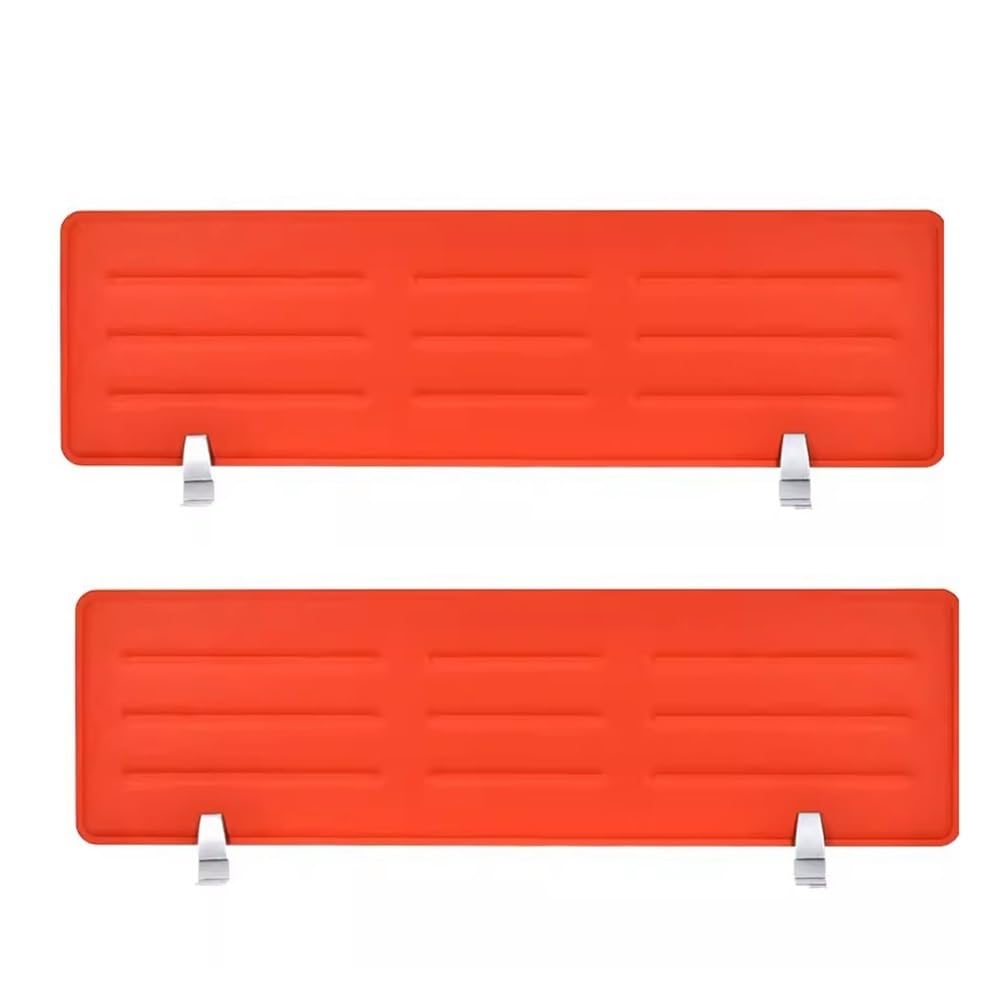 KLGFBDC Acoustic Desk Divider Independent Soundproof Privacy Panel Noise Reduction for Classroom Desks 34x118cm Orange Office Partition