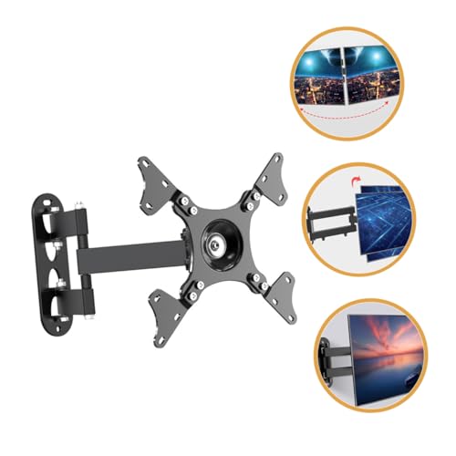 Support mural TV orientable et inclinable noir Toddmomy