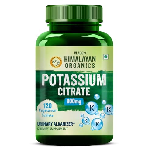 Vlado's Himalayan Organics Potassium Citrate 800mg Supplement | S...