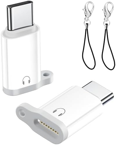 2 Adattatori Lightning A USB-C Per Audio, Certificati MFi, Connettono Cuffie Lightning A IPhone 16/15 E IPad, Non Supportano OTG, Colore Grigio