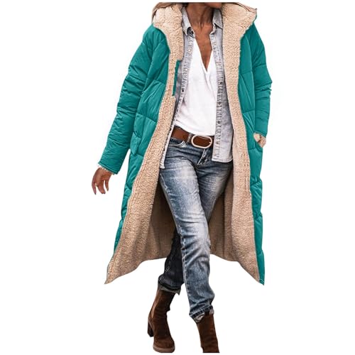 Cethrio Womens Quilted Jackets Lightweight Long Puffer Coat Women Full Zip Sherpa Lined Quilted Jackets with Hood Fall 2026 Fashion Abrigos De Mujer Elegantes Capsule Wardrobe Essentials