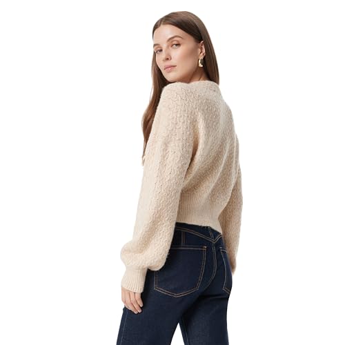 Sam Edelman Women's Isabella Puff Sleeve Button Front Shrug Cardigan Standard4