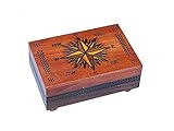 Secret Opening Compass Rose Cartography Box