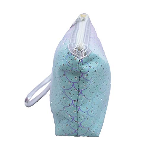 Necessaire Escamas Sereias Acredito Nos Seus Sonhos 17x7x22.5cm - Projeto Kiwi