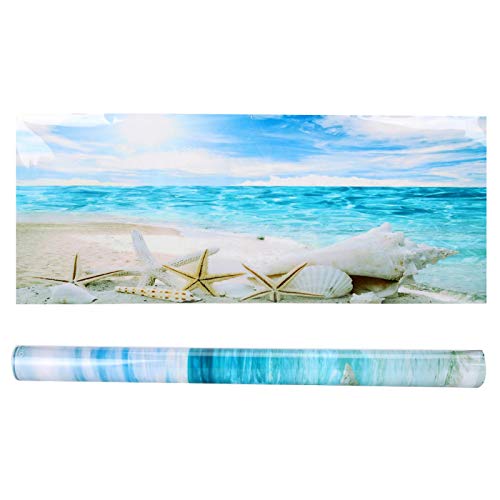 Summer gift Landscape Decor no fading Fish Tank Decorative Poster, Paintings Aquarium Background Sticker - Image 2