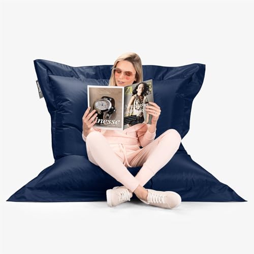 Big Bertha Original, Riesen Sitzsack XXL Outdoor, Sitzkissen, Marineblau