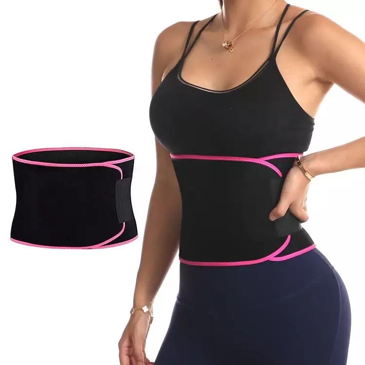 Anxeon Weight Loss Hot Slimming Belt for Women and Men Belly fat Sweat Slim Polyester Fat Burning Sauna Waist Trainer Healthy Sweat, Weight Loss, Fat Burner Lower Back Supporter Posture (Free Size)-image-13