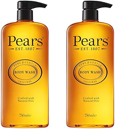 Pears Body Wash (3 x 250 ml) Pure and Gentle Lemon Flower Extract | Made With Natural Oils and Soap Free | Nourishing Moisturisation and Natural Extracts