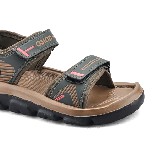 Image of ASIAN Virat Junior-14 Kids Sports Sandals with Velcro Straps | Cushioned Footbed, Lightweight & Anti-Slip Grip | Ideal for Play & Outdoor Use
